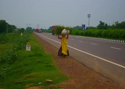 Rencontre sur la route de jaipur à New Delhi