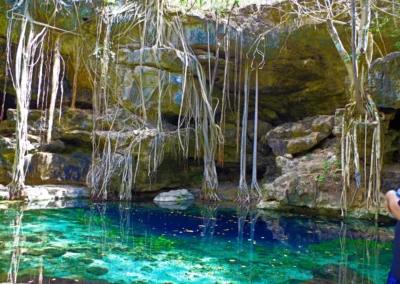 Les cenotes x-batum et dzombakal au Yucatan